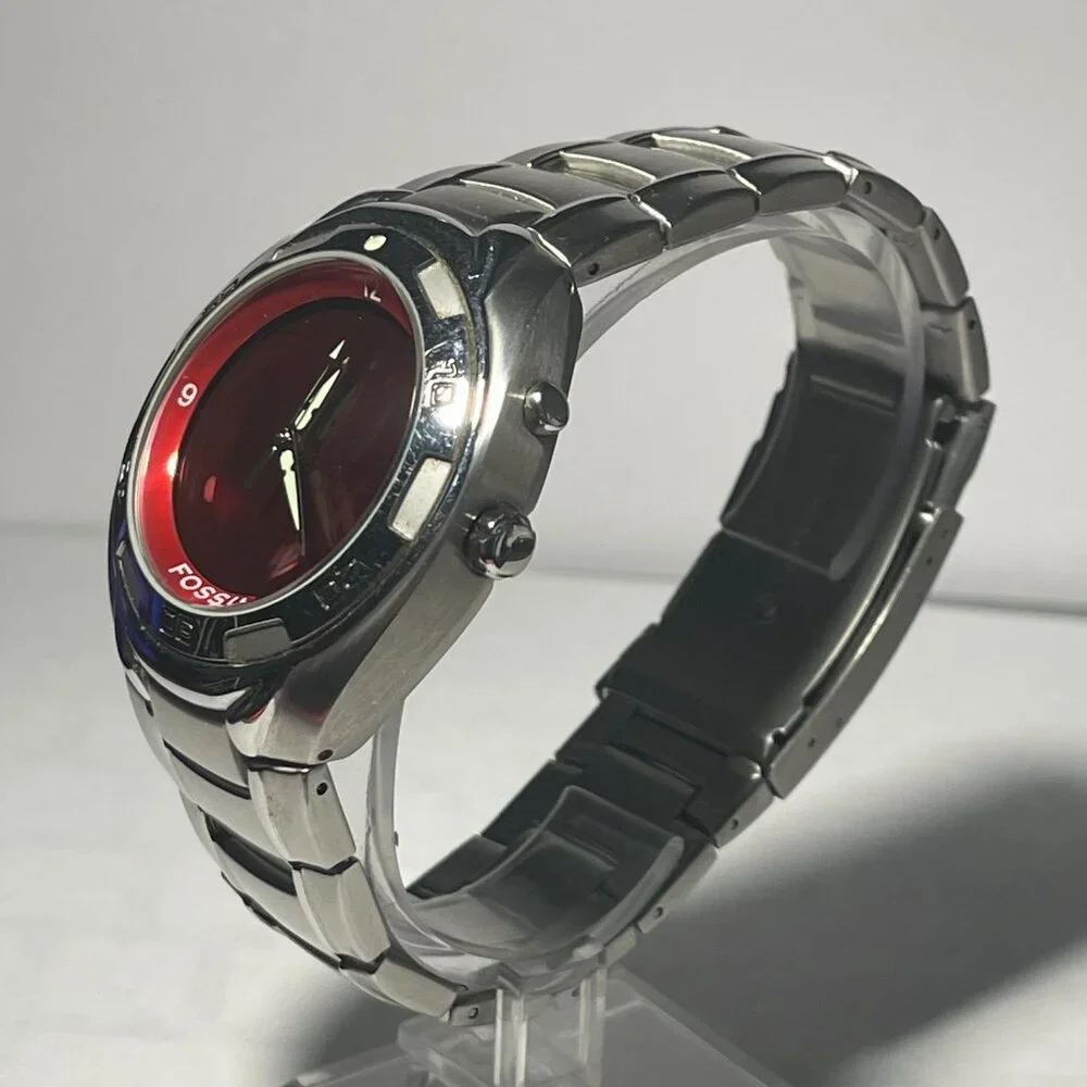 Nebraska Cornhuskers NCAA Stainless-Steel Kaleido Watch by Fossil NEW